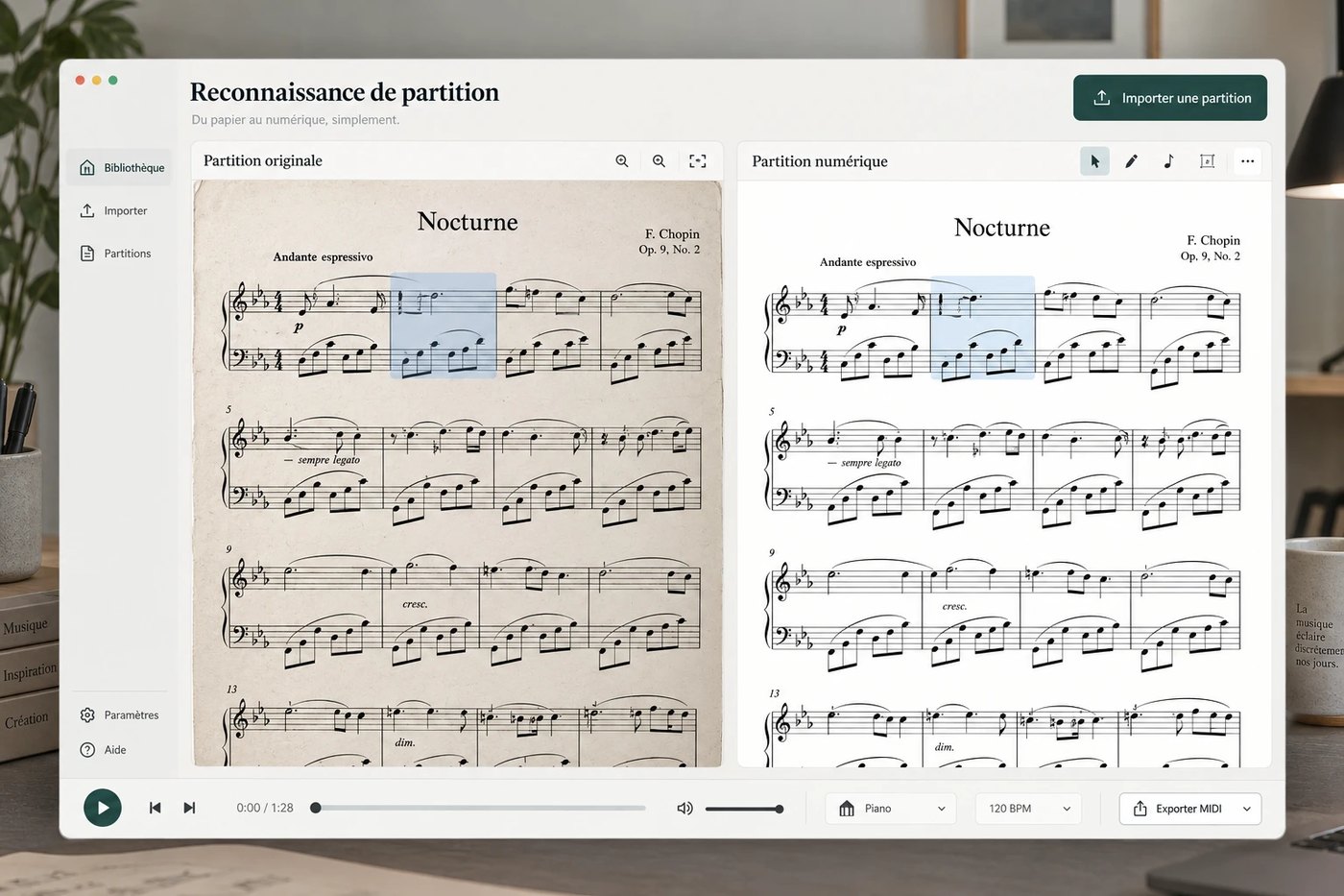Reconnaissance de partitions musicales